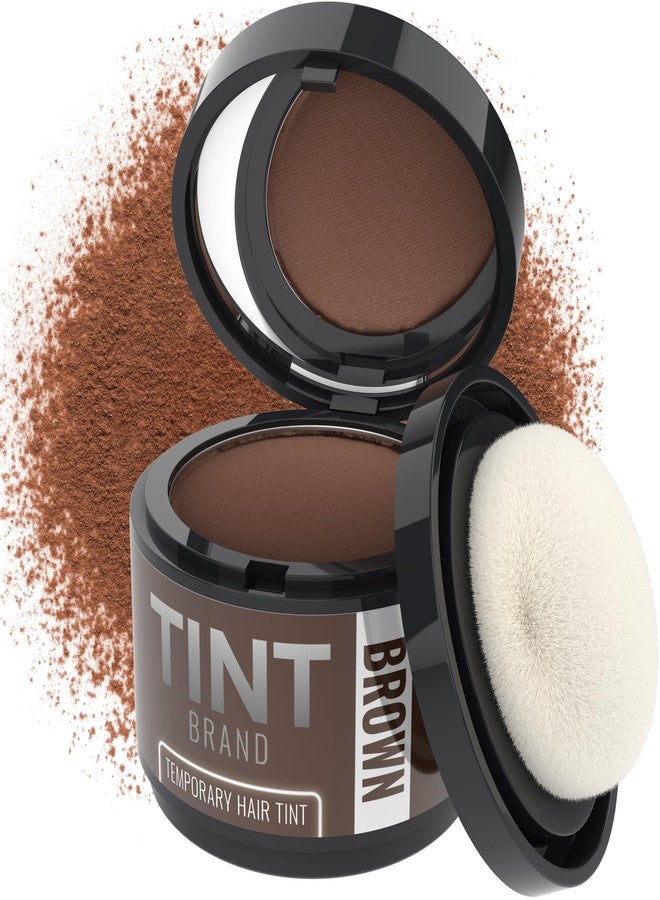 TINT Root Cover Up Hair Powder for Women & Men, Brown, Gray Hair Concealer, Root Touch Up Powder - Image 1